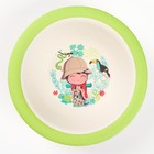 Миска - тарелочка детская из бамбука «Вкусняшки», цвет и рисунок МИКС, 250 мл, 15х15х4 - фото 39645936