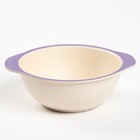 Миска - тарелочка детская из бамбука, 200 мл., цвет и рисунок МИКС, 13,3х11,3х4,5 - фото 42847256