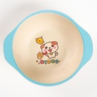 Миска - тарелочка детская из бамбука, 200 мл., цвет и рисунок МИКС, 13,3х11,3х4,5 - фото 42847259