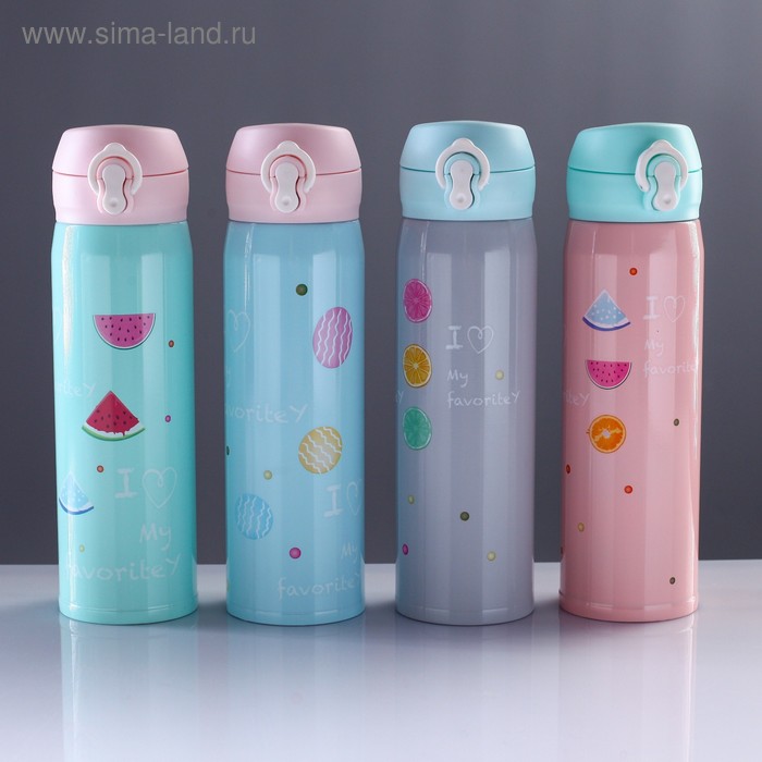 Термос "Нимвар", 500 мл, сохраняет тепло 6 ч, микс 6.5х22.5 см - Фото 1