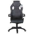 Кресло игровое BRABIX "Techno Pro GM-003", экокожа, черное/серое, вставки серые - Фото 3