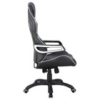 Кресло игровое BRABIX "Techno Pro GM-003", экокожа, черное/серое, вставки серые - Фото 4