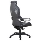 Кресло игровое BRABIX "Techno Pro GM-003", экокожа, черное/серое, вставки серые - Фото 6