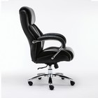 Кресло офисное BRABIX PREMIUM "Status HD-003", рециклированная кожа, хром, черное - Фото 4