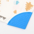Нагрудник-бандана/слюнявчик для кормления непромокаемый с прорезывателем на кнопке, цвет голубой, МИКС - Фото 5