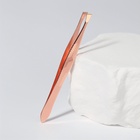 Пинцет скошенный, узкий, 9 см, цвет розовое золото - Фото 2