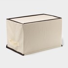 Короб стеллажный для хранения с крышкой «Малыш панда», 38×25×24 см - Фото 5