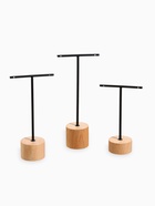 Подставка под серьги QF, Т-образная, набор 3 шт., 16, 13.5, 11.5 см, чёрная - Фото 3