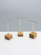 Подставка под серьги QF, Т-образная, набор 3 шт., 16, 13.5, 11.5 см, цвет золото - Фото 5