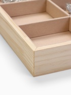 Подставка для украшений QF 12 ячеек, дерево, 35×24×3, бежевая - Фото 3