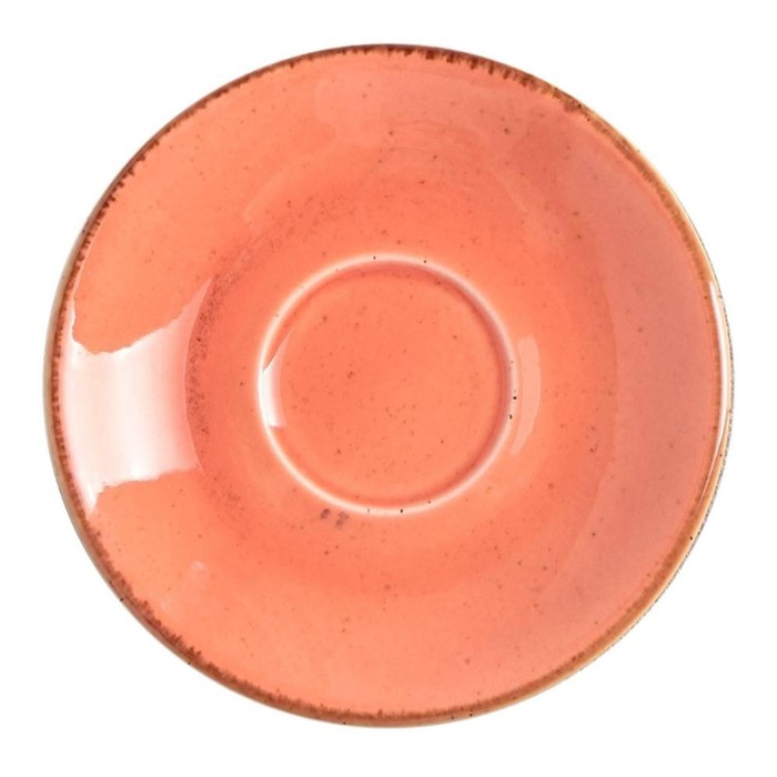 Блюдце для чайной чашки 16 см, цвет оранжевый