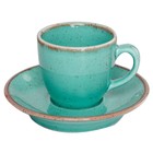 Блюдце для кофейной чашки Turquoise, d=12 см, цвет бирюзовый - Фото 3