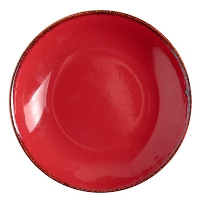 Тарелка глубокая d=21 см, цвет красный