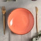 Тарелка глубокая d=21 см, цвет оранжевый - Фото 2