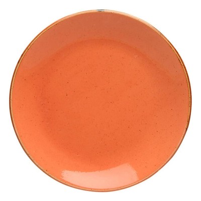 Тарелка плоская d=24 см, цвет оранжевый