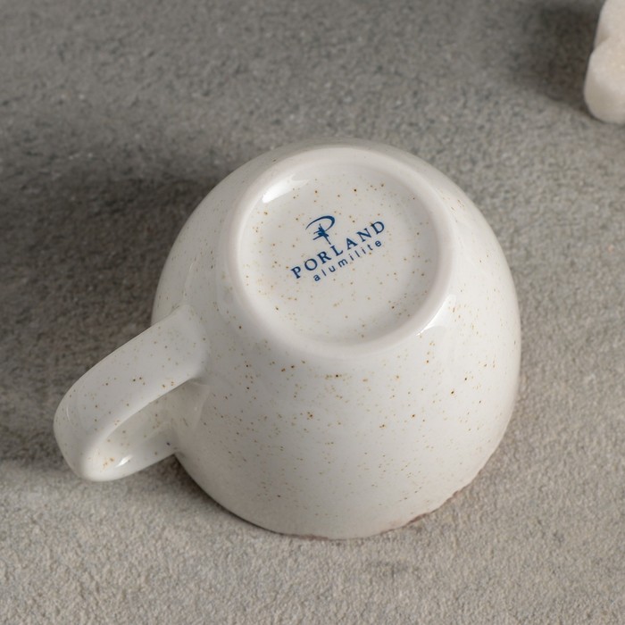 Чашка кофейная Beige, 90 мл, фарфор, цвет бежевый - фото 1908521183