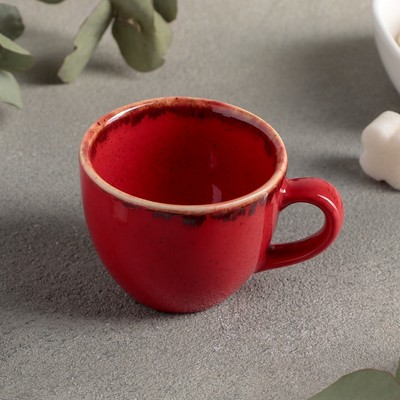 Чашка кофейная 90 мл, цвет красный