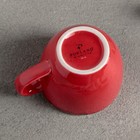 Чашка кофейная 90 мл, цвет красный - Фото 2