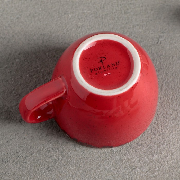 Чашка кофейная 90 мл, цвет красный - фото 1908521190