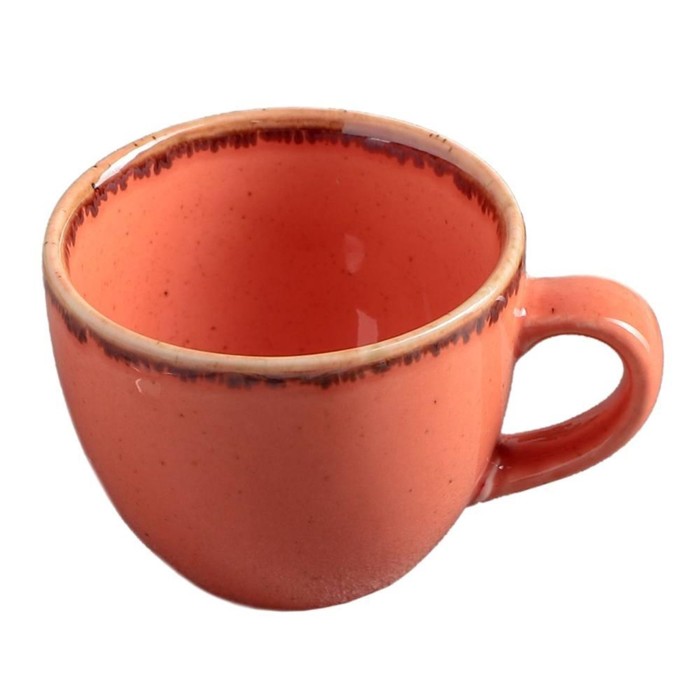 Чашка кофейная 90 мл, цвет оранжевый - фото 1908521191