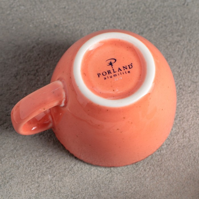 Чашка кофейная 90 мл, цвет оранжевый - фото 1908521192