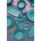 Чашка чайная Turquoise, 250 мл, фарфор, цвет бирюзовый - Фото 4
