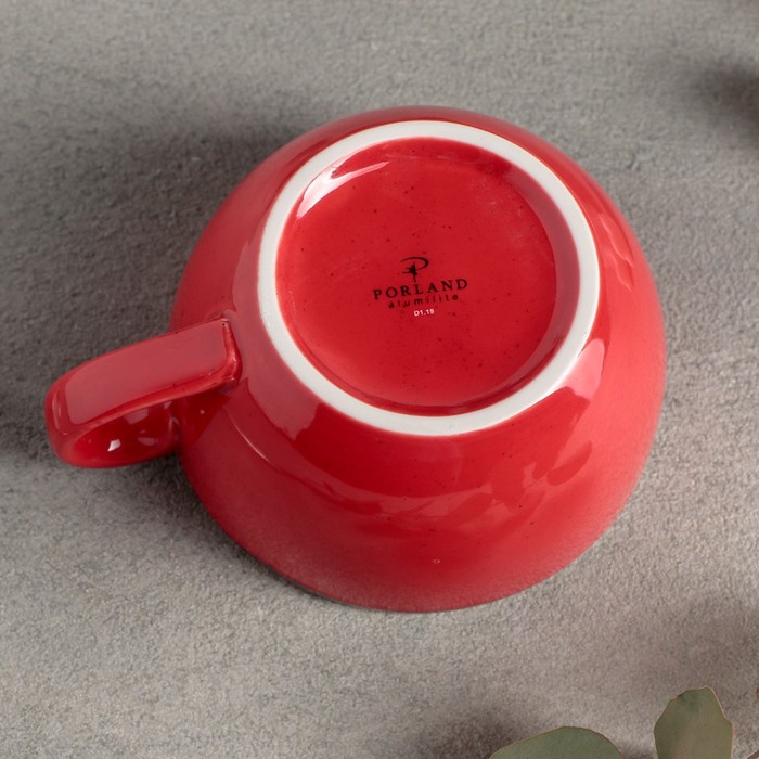 Чашка чайная 250 мл, цвет красный - фото 1908521202