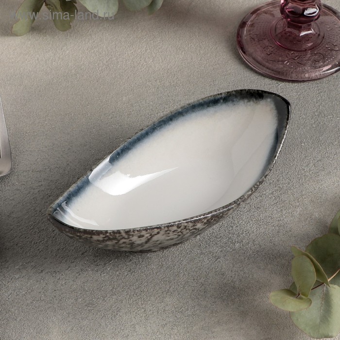 Блюдо овальное «Sea Pearl», 16×8×5 см - Фото 1