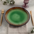 Тарелка плоская «Fervido», d=27 см, цвет зелёный - Фото 2