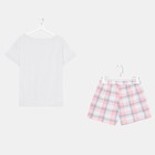 Комплект «Патио» женский (футболка, шорты) цвет серый/розовый, размер 50 - Фото 3