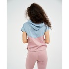 Костюм женский «‎Восход» (футболка, бриджи), цвет серый/розовый, размер 42 - Фото 5