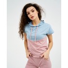 Костюм женский «‎Восход» (футболка, бриджи), цвет серый/розовый, размер 44 - Фото 2