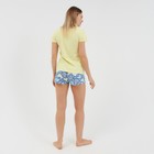 Комплект «Надежда» женский (футболка, шорты) цвет жёлтый/синий, размер 46 - Фото 7
