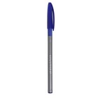 Ручка шариковая Cello Office Grip, узел 0.7 мм, резиновый упор, чернила синие, корпус серый - Фото 4
