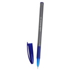 Ручка шариковая Cello Office Grip, узел 0.7 мм, резиновый упор, чернила синие, корпус серый - Фото 3