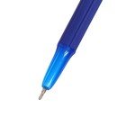 Ручка шариковая Cello Office Grip, узел 0.7 мм, резиновый упор, чернила синие, корпус серый - Фото 2