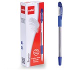 Ручка шариковая Cello Pronto узел 0.7мм, чернила синие, прозрачный корпус - фото 25572933