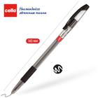 Ручка шариковая Cello Slimo Grip, узел 0.7мм, резиновый упор, чернила чёрные, корпус прозрачный - Фото 3