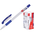 Ручка шариковая Cello Slimo Grip white body, узел 0.7 мм, резиновый упор, чернила синие, корпус белый - Фото 5