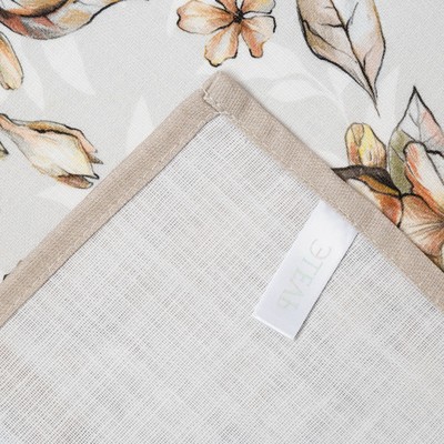 Фартук кухонный «Этель» Floral mood, 70×60 см, 100% хлопок, репс 210 г/м²