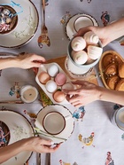 Скатерть пасхальная, Этель Chicken Ranch 180х147 см, 100% хлопок, репс 210 г/м2 - Фото 2