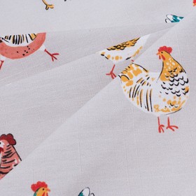 Скатерть пасхальная, Этель Chicken Ranch 110×147 см, 100% хлопок, репс 210 г/м²