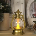 УЦЕНКА Фигура световая "Фонарь золотой", 12х6х8 см, от батареек (в компл.), Т-БЕЛЫЙ 4754029