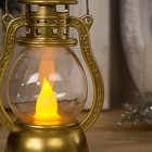 УЦЕНКА Фигура световая "Фонарь золотой", 12х6х8 см, от батареек (в компл.), Т-БЕЛЫЙ 4754029