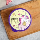 Ланч - бокс круглый Unicorn pizza, 500 мл - Фото 3