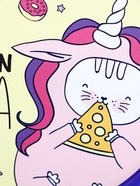 Ланч - бокс круглый Unicorn pizza, 500 мл - Фото 6