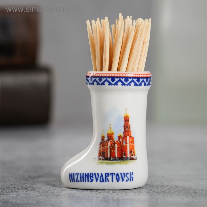 Подставка для зубочисток «Нижневартовск», керамика - Фото 1