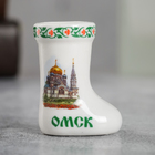 Сувенир для зубочисток в форме валенка «Омск» - Фото 2