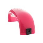 Лампа для гель-лака Luazon LUF-05, LED, 3 диода, 9 Вт, таймер, USB, розовая - Фото 3