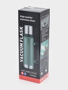 Термос, 1.2 л, Движение, "Мастер К.", с кружкой, сохраняет тепло 18 ч, 36 х 11 см, хром 4542384 Термос, 1.2 л, Движение, "Мастер К.", с кружкой, сохраняет тепло 18 ч, 36 х 11 см, хром 4542384